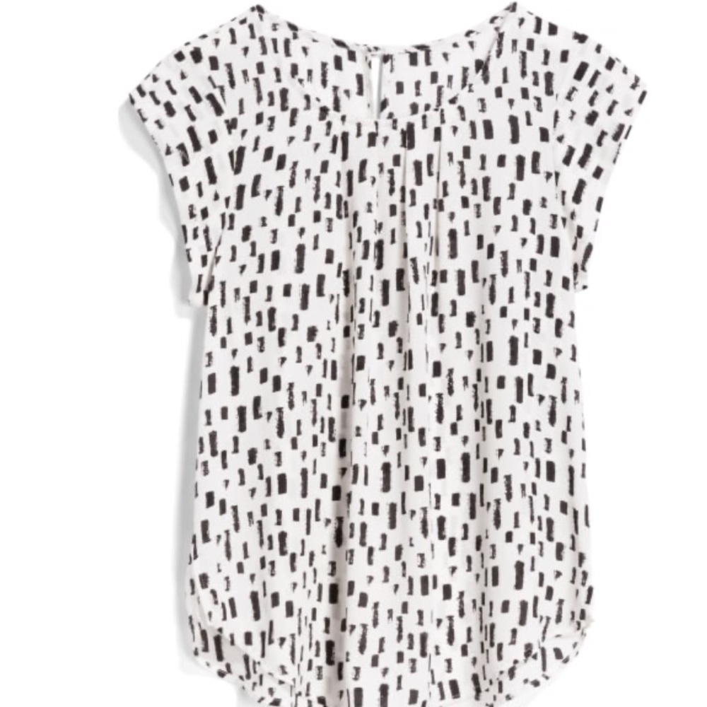 Black and white blouse